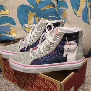 VANS** Unicorn Glitter Sk8-Hi Zip